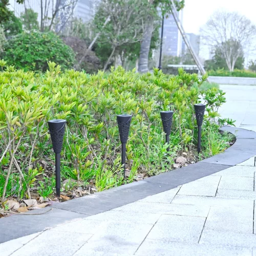 Decorațiune pentru grădină, tip torță, alimentare solara, alb rece