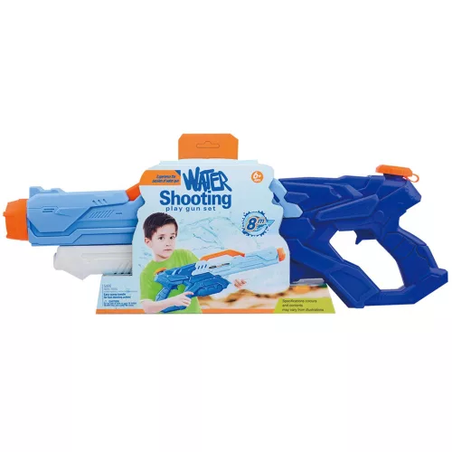 Jucarie pistol cu apa, plastic, rezervor 1500 ml, 6 ani+, albastru