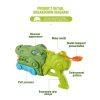 Jucarie pistol cu apa, Tiranozaur, plastic, 3 duze, rezervor 600 ml, 6 ani+, verde