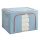 Cutie de depozitare pliabila cu fermoar, 66 litri, material textil, 50 X 40 X 33 cm, albastru deschis