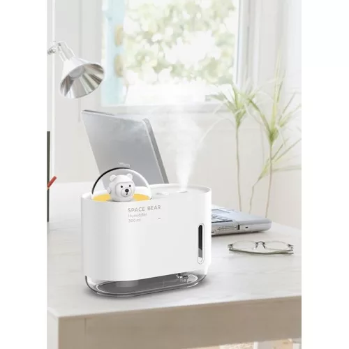 Umidificator Space Bear / Ursul Spatial, 300 ml, alb