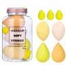 Set 7 buretei machiaj, premium, galbeni