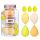 Set 7 buretei machiaj, premium, galbeni