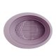 Accesoriu din silicon pentru curatarea accesoriilor make-up, pensule, buretei, 14.5 x 11,5 cm, 2 moduri de utilizare, pliabil, mov