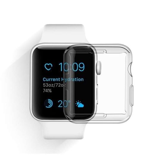 Husa Apple Watch Series 2/3 38 mm Full TPU 360°, transparenta