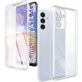   Husa protectie Samsung Galaxy A14 4G/5G (fata + spate), Fully PC & PET 360°, transparenta