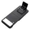 Husa protectie Samsung Galaxy Z Flip4 5G, policarbonat, pliere tridimensionala, stand expunere, neagra