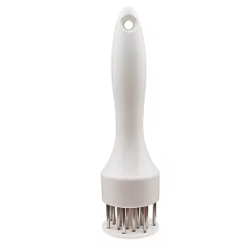   Ustensila pentru fragezit carnea, 21 de tije ascutite din inox 304, 20 cm, alb