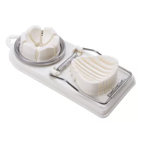   Feliator multifunctional oua, mozzarela, fructe, 2 forme de feliere, agatatoare, 20 cm, alb