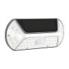  Aplica solara LED SMD pentru perete, cu senzor de miscare, dreptunghiulara, IP44, luminozitate mare 40 LED-uri, 3.7V, 1200mah, autonomie 8 ore, 19.2 x 8.9 cm, alb rece