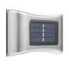 Aplica solara LED Flippy, ABS/Policarbonat, rezistenta la apa IP65, 6 LED-uri, pentru perete, trepte, borduri, terasa, 1.2V, 600mah, 10 x 6.5 cm, doua moduri de prindere, lumina alb rece, gri
