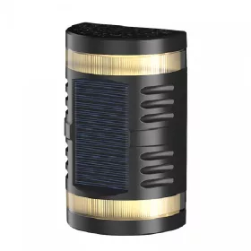   Lampa solara LED decorativa cu lumina bidirectionala, IP65, 1.2V, 600mah, 15.1 x 9 x 6 cm, material ABS, alb cald
