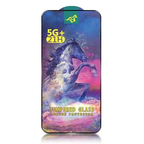 Folie sticla Samsung Galaxy S21 FE, Swift Horse Full Glue, margini negre