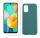 Set folie si husa Samsung Galaxy A71, sticla transparenta si Matt TPU, verde