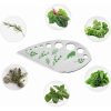 Tocator manual pentru ierburi Herb Cutter, 9 gauri de diferite dimensiuni, multifunctional, otel inoxidabil, 12.3 x 6.9 cm, argintiu