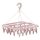 Uscator de rufe , 32 de cleme, plastic, pliabil, rotire 360 grade, 32x32 cm, roz