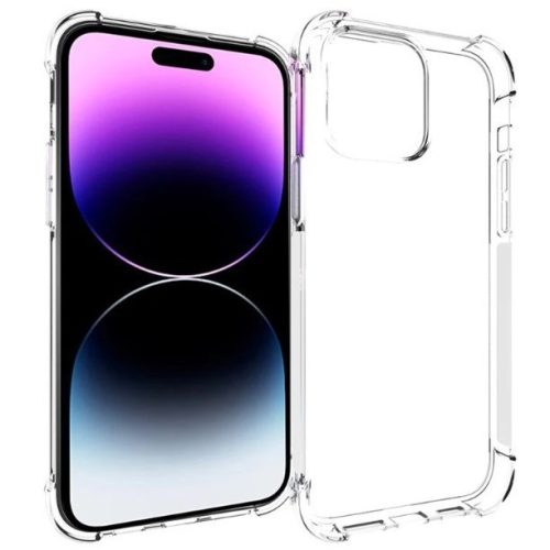 Husa Apple iPhone 15 Pro, TPU transparent, intarituri in colturi, grosime 1,5 mm