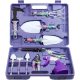 Set 10 accesorii pentru gradinarit , geanta depozitare inclusa, otel inoxidabil, 37 x 28 cm, mov