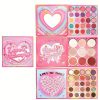Paleta de Farduri Kevin&Coco, 59 culori, Stil Carte, 3 Straturi, Pudra Compacta, Clasic, Fara Sulfati, 14 x 14 cm, 80 g, multicolor