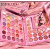 Set farduri 2 in 1 Kevin&Coco, paleta 62 nuante, mini paleta iluminator tip carte, rezistenta ridicata, 22 x 17 cm, 430 g, multicolor4 x 5 cm, multicolor