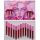 Set 12 Lip Gloss Kevin&Coco, nuante de rosu si rose, cutie dreptunghiulara, 26.5x16.5x2.2 cm, 200 g, multicolor