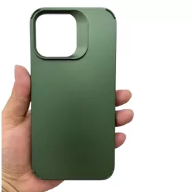   Husa protectie Apple iPhone 15 Pro, Shockproof Silicone, catifea in interior, folii de protectie camere incluse, Verde Army
