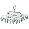 Uscator de Rufe Suspendat, 40 carlige, multifunctional, 36 x 24 cm, alb/albastru