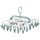 Uscator de Rufe Suspendat, cu 40 Carlige, Rotire 360 Grade, Protectie Vant, Pliabil, Patrat, Mateiral Plastic, Usor de Depozitat, Multifunctional, 36 x 24 cm, Alb/Albastru