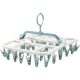 Uscator de Rufe Suspendat, 40 carlige, multifunctional, 36 x 24 cm, alb/albastru