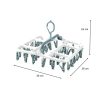 Uscator de Rufe Suspendat, 40 carlige, multifunctional, 36 x 24 cm, alb/albastru