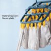 Uscator de Rufe Suspendat, 40 carlige, multifunctional, 36 x 24 cm, albastru/galben