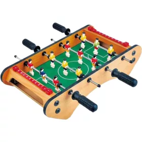   Masa de fotbal cu teren si 12 jucatori , 4 manere, tabel scor, metal, lemn si ABS, 37.5 x 21 x 9.5 cm, margini rotunjite