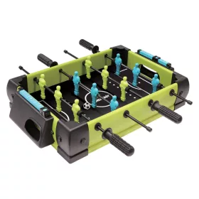   Masa de fotbal cu teren si 12 jucatori, 4 manere, cu Tablou Scor, din Metal si ABS, 36.5 x 35.5 x 8 cm, Design Multicolor, pentru copii/adulti, verde