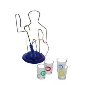   Joc de baut " Buzz Wire" , pentru Petreceri, Distractie, Pahare de Shot din Sticla Incluse, 4 Jucatori, Multicolor
