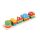 Jucarie educativa tip Montessori, lemn, forme geometrice, 20 Piese, multicolor
