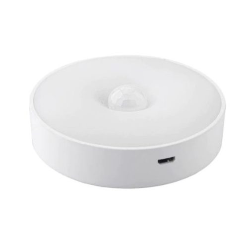 Lampa LED, cu senzor de miscare, Lumina alb cald si rece, Incarcare USB, 8.5 x 2.3 cm