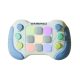Jucarie Interactiva tip consola Pop It, 6 butoane functionale, 5 Moduri de Joc, 600 Niveluri, +3 ani, albastru/gri