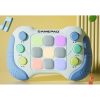 Jucarie Interactiva tip consola Pop It, 6 butoane functionale, 5 Moduri de Joc, 600 Niveluri, +3 ani, albastru/gri