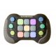 Jucarie Interactiva tip consola Pop It, 6 butoane functionale, 5 Moduri de Joc, 600 Niveluri, +3 ani, Gri/Negru