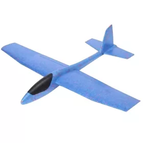   Avion planor din polistiren, dimensiune XXL (84 cm), albastru