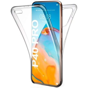   Husa Full TPU 360° pentru Huawei P40 Pro (fata + spate), transparenta
