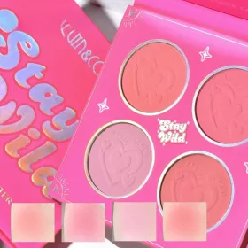   Paleta de Blush, KEVIN&COCO, 4 Culori Stay Wild, 12.2 x 12.2 x 0.9 cm