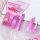 Set 3 produse machiaj KEVIN & COCO, Pink Hearted, 9 culori, 15.5 x 13 x 3.4 cm
