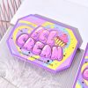 Paleta de machiaj KEVIN & COCO, Violet Ice Cream, fard de pleoape, 22 culori, 19 x 13.7 x 1.3 cm