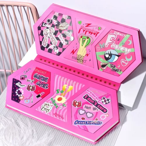 Trusa de machiaj KEVIN & COCO, Nobody is Perfect, I am Nobody, 32 culori, 29 x 23.5 x 3 cm