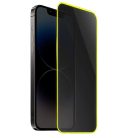 Folie sticla Apple iPhone 15, Luminous HD, margine fluorescenta, galbena