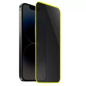   Folie sticla Apple iPhone 15, Luminous HD, margine fluorescenta, galbena