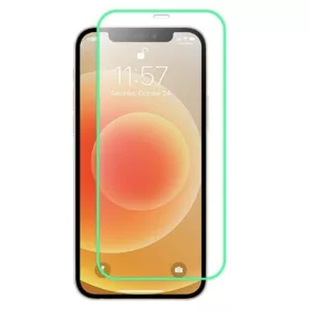   Folie sticla Apple iPhone 15 Pro Max, Luminous HD, transparenta, margini verzi
