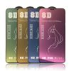 Folie de sticla Apple iPhone 15 Pro, Full Glue 8D Mirror Glass, efect oglinda, reflexie violeta, margini negre