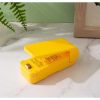 Mini aparat de sigilat pungi, etansare prin caldura, spate magnetic, galben